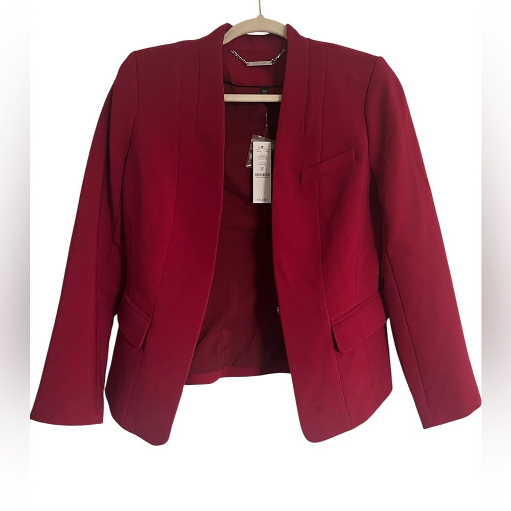 White House Black Market Women's Red Blazer